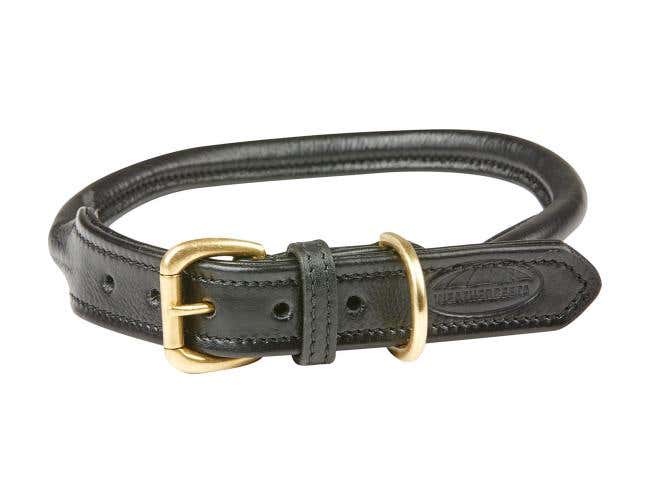 Rolled Leather Dog Collar