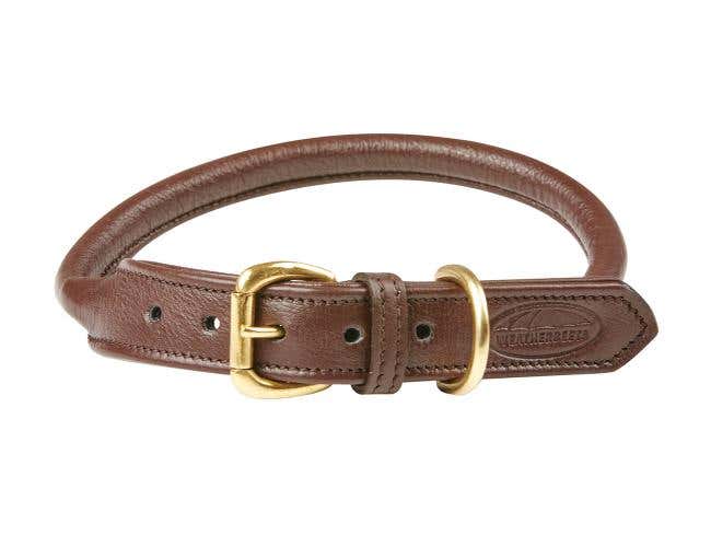 Rolled Leather Dog Collar