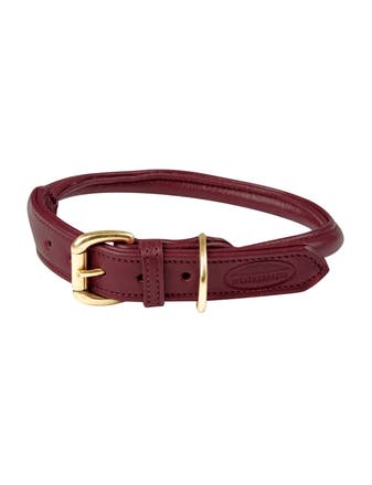 Rolled Leather Dog Collar